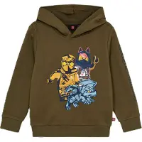 Lego Wear LEGO Ninjago Hettegenser - LWScout - Dark Khaki - - 6 år (116) - Hettegenser