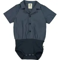 Müsli Skjorte k/e - Chambray - Chambray - - 74 - Kortermet body