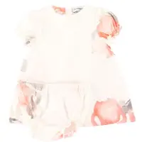 Emporio Armani Kjole m. Bloomers - Hvit m. Blomster - - 74 - Kjole