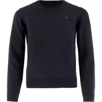 Emporio Armani Genser - Strikk - Ull/Bomull - Blue Navy - - 12 år (152) - Genser