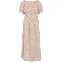 Grunt Kjole - ALIS - Viskose/Polyester stoff - Peach - - 16 år (176) - Kjole