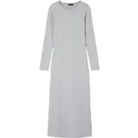 LMTD Kjole I/e - Rib - NlfLunne - Light Grey Melange - - 16 år (176) - Kjole