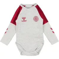 Hummel Body I/e - DBU - hmlÆre - Light Grey Melange - - 3 år (98) - Langermet Body