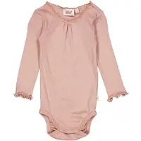 Wheat Body Rib Lace Ls Rose Dawn (68 / 6 mnd)