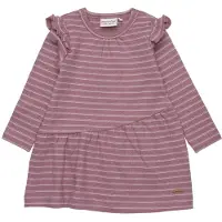 Minymo Kjole - Rib - Grapeshake/Sølv Stripet - - 68 - Kjole