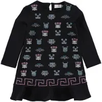 Versace Young Kjole - Svette - Navy m. Rhinestone - - 11 år (146) - Kjole