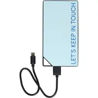 Design Letters Powerbank - 8000mAh - Lyseblå - - OneSize - Powerbank