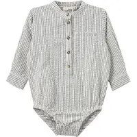 Sofie Schnoor Skjorte I/e - White Black Striped - - 1½ år (86) - Langermet Body