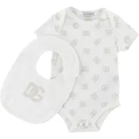 Dolce&Gabbana Gaveeske - Siklesmekke/Body k/e - Logo Beige - - 3-6 md - Kortermet body