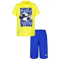 Nike Shorts Sett - T-skjorte/Shorts - Dri-Fit - Spill Royal - - 12 md - Shorts