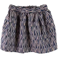 Noa noa miniature Skjørt - Støvet Blå/Rosa m. Mønster - - 5 år (110) - Skjørt