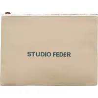 STUDIO FEDER Lommebok - Melia - Lerret - Sand Beige - - OneSize - Lommebok
