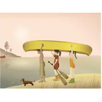 ViSSEVASSE Plakat - 50x70 - Canoe - - OneSize - Plakat