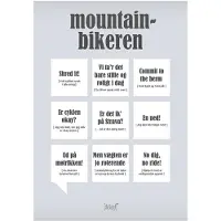 Dialægt Plakat - 30x42 - Terrengsyklisten - - OneSize - Plakat