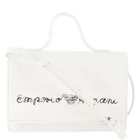 Emporio Armani Skulderveske - Hvit m. Signatur - - OneSize - Skulderveske
