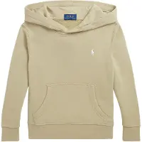 Ralph Lauren Hettegenser - Classic+ - Khaki m. Hvit - - 2 år (92) - Hettegenser
