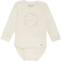 Minymo Body I/e - Eggnog m. Blomsterkrans - - 50 - Langermet Body