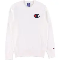 Champion Fashion Collegegenser - Hvit m. Logo - - 16-18 år (176-188) - Collegegenser