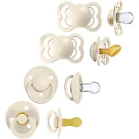 BIBS Smokker - Prøv-det-kolleksjon - 4-pack - Str. 1 - Ivory - - OneSize - Smokk