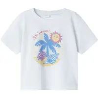 Name it T-skjorte - NmfJassa - Lucent White - - 2 år (92) - T-skjorte