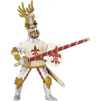 Papo Hvit Ridder - Fleur De Light - H: 11,4 cm - - OneSize - Lekefigur