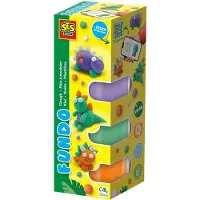 SES Creative Modelleire - 3x90gr/1x40g - FunDo Dinosaurs - - OneSize - Modelleire
