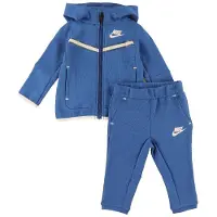 Nike Treningssett - Cardigan/Bukser - Blocked - Marina Blue - - 12 md - Treningssett