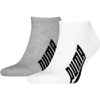 Puma Ankelsokker - 2-pack - Sneaker - Livsstil - Hvit/Grå/Svart - - 35/38 - Sokker