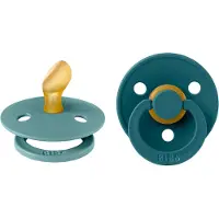 BIBS Colour Smokker - 2-pack - Str. 1 - Anatomisk - Island Sea/F - - OneSize - Smokk