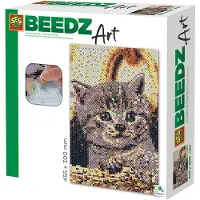 SES Creative - Strykeperlesett - 7000 stk. - Kat - - OneSize - Perler