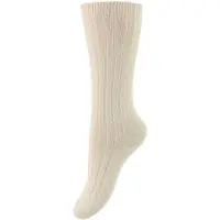 Condor Knestrømper - Rib - Beige - - 27/31 - Sokker