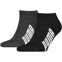 Puma Ankelsokker - 2-pack - Sneaker - Livsstil - Svart/Hvit - - 43/46 - Sokker