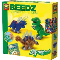 SES Creative Beedz Perlesett - 1800 stk. - Dinosaurer - - OneSize - Perler