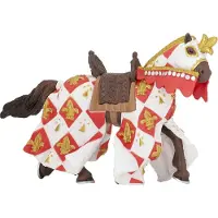 Papo Hvit Ridderhest - Fleur De Light - H: 9 cm - - OneSize - Lekedyr