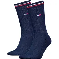 Tommy Hilfiger Sokker - Flagg - 2-pack - Dark Navy - - 43/46 - Sokker