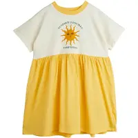 Mini Rodini Kjole - Gul/Offwhite m. Søn - - 80/86 - Kjole