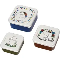 Petit Jour Paris Matboks Sett - 3 stk. - 11,5 x 5,5 cm - MOOMIN - - OneSize - Matboks