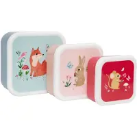 Petit Monkey Matboks - 3-pack - Skog Stone Blue - - OneSize - Matboks
