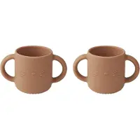 Liewood Kopper - Silikon - Gene - 2-pack - CAT/Toscana Rose - - OneSize - Kopp