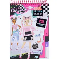 Style 4 Ever Motedesigner Mini Skisseblokksett - - OneSize - Notisbok