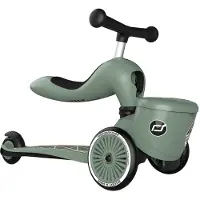Scoot & Ride Highwaykick 1 Lifestyle - Green Linjer - - OneSize - Sparkehjul