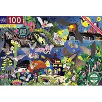 Eeboo Puslespill - 100 Brikker - 45,7x68,5 cm - Love Of Bats - - OneSize - Puslespill