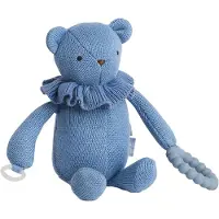 Smallstuff Aktivitetsleke - Strikk - 17 cm - Blue - - OneSize - Kosedyr