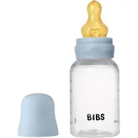 BIBS Babyflaske - 150 ml - PP/Naturgummi - Baby Blue - - OneSize - Babyflaske