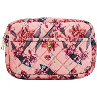 Fan Palm Toalettveske - Medium+ - Quiltet Velur - Feilfri Rose - - OneSize - Toalettveske