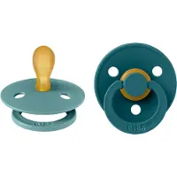 BIBS Colour Smokker - 2-pack - Str. 1 - Symmetrisk - Island Sea/ - - OneSize - Smokk