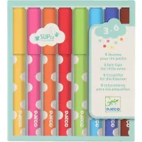 Djeco Tusjer - 8 stk. - Flerfarget - - OneSize - Tusj