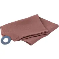 Doomoo Ammeteppe m. Bitering - Muslin - 100x85 cm - Terrakotta - - OneSize - Teppe