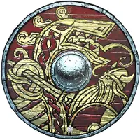Liontouch Kostymer - Vikingskjold - Rød - - OneSize - Kostymer