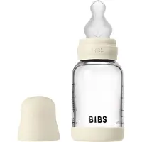 BIBS Babyflaske - 120 ml - Glass/Silikon - Ivory - - OneSize - Babyflaske